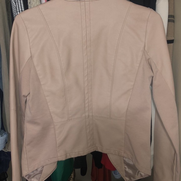 Dusty rose faux leather jacket - Picture 5 of 5